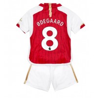 Fotbalové Dres Arsenal Martin Odegaard #8 Dětské Domácí 2023-24 Krátký Rukáv (+ trenýrky)